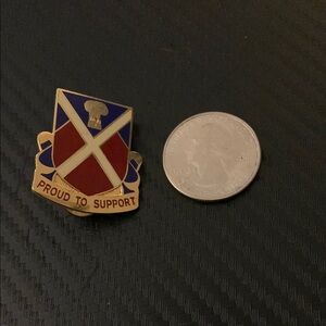 Proud to Support Shield Enamel Pin